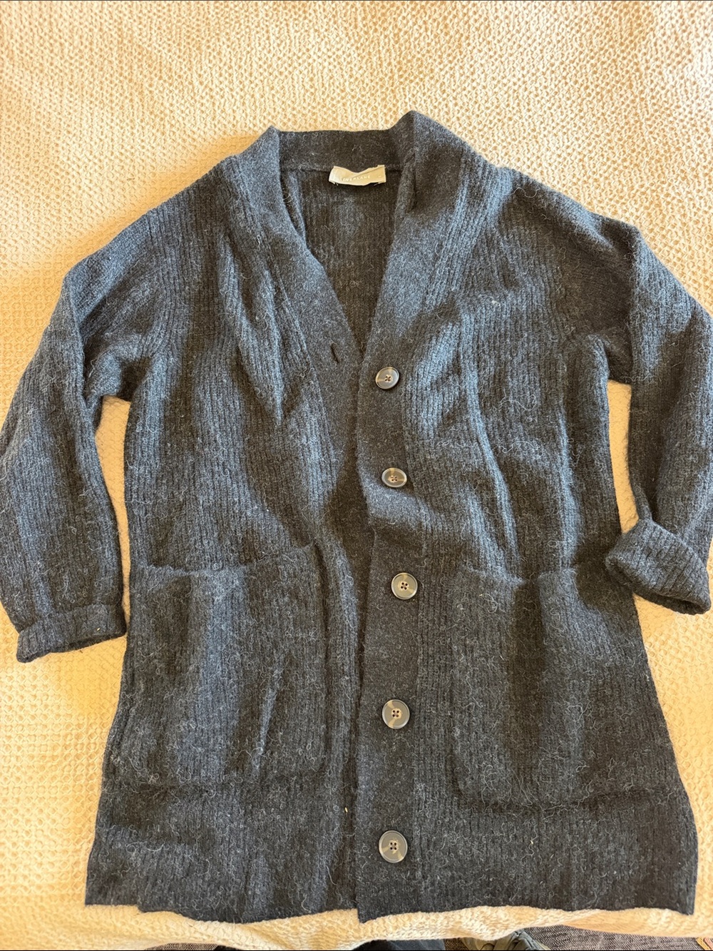 Everlane Cashmere Cardigan Duster | Charcoal Gray | Size M